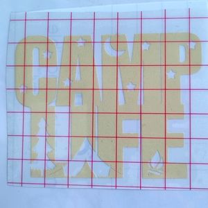 Camp Life Camping Vinyl Decal